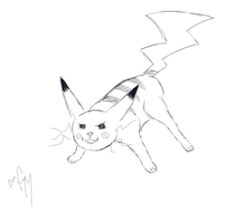 pikachu sketch