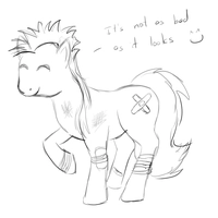 I I were a My Little Pony my special talent would be inexplicably injuring myself