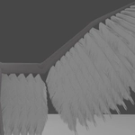 Blender Avian with particle feathers