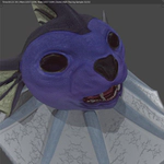 Blender viewport render of realistic vaporeon