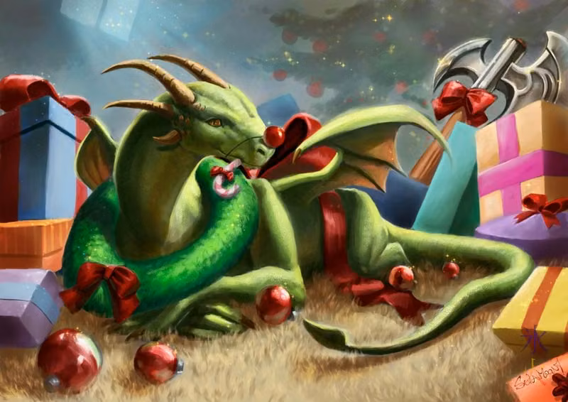 Christmas dragon
