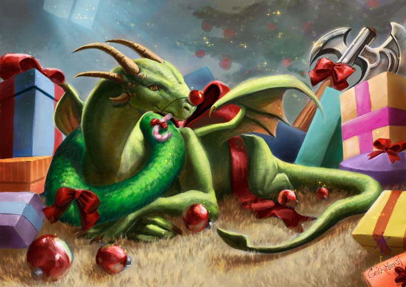 Christmas dragon