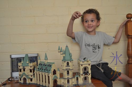 5yo with Lego Hogwarts