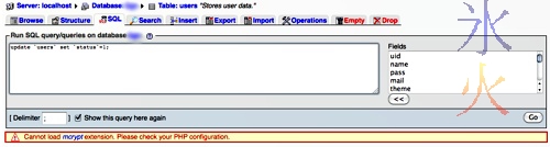 Drupal 7 sql command to fix the incorrect values in the status column