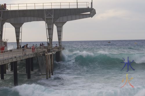 Big waves at The Cove on Christmas Island