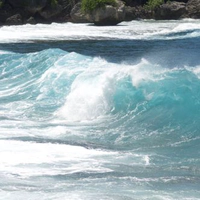 big wave at Flying Fish Cove, Christmas Island