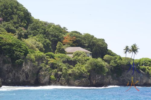 Tai Jin House in the early afternoon from Flying Fish Cove