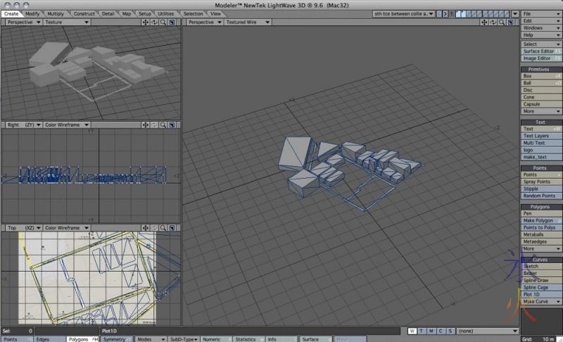 Blockout of Fremantle block, very old, done in Lightwave9