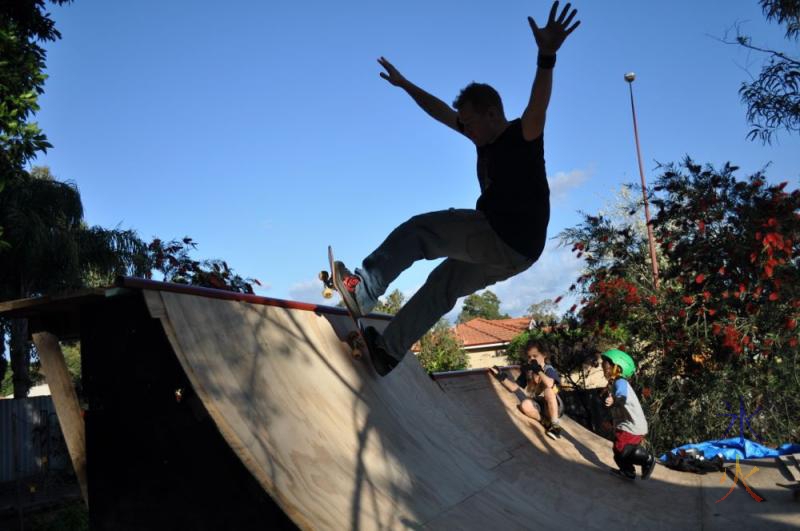 Skater almost silhouette