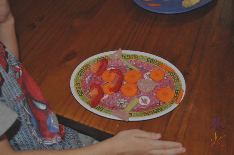 Vege and meat person Vege and meat person