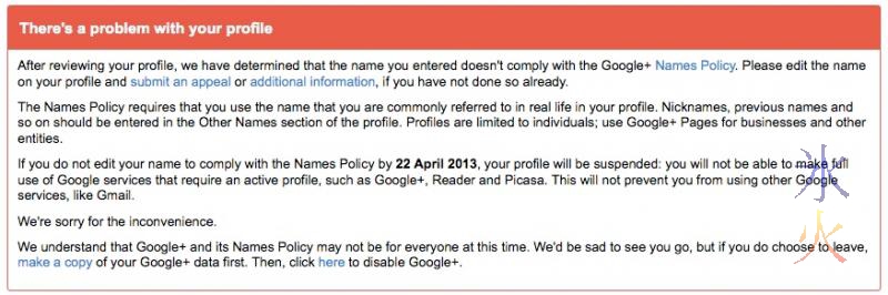 Google wants to decide what people's 'commonly used' names are