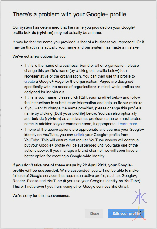 Google thinks it gets to define what 'real names' are Google thinks it gets to define what 'real names' are
