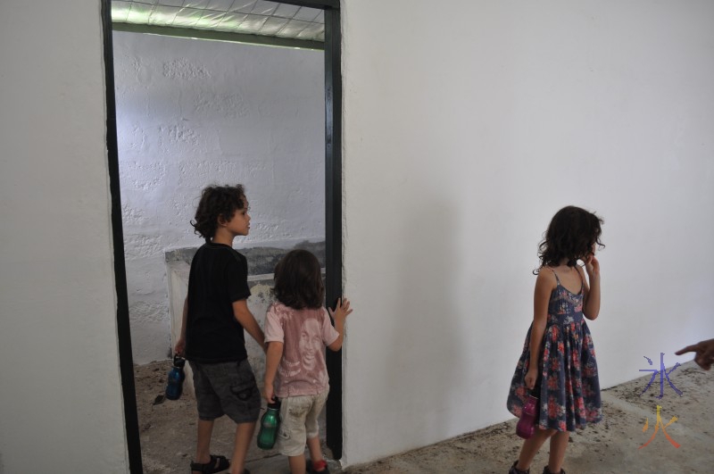 Interior of outbuilding from a slightly inconvenient corner