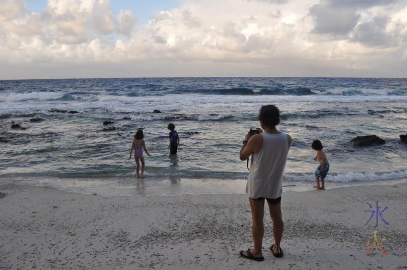 Kids playing at Ethel Beach