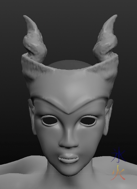 Roughed twisty horns