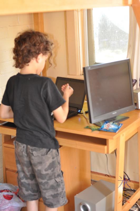 8yo and his 'supercomputer'