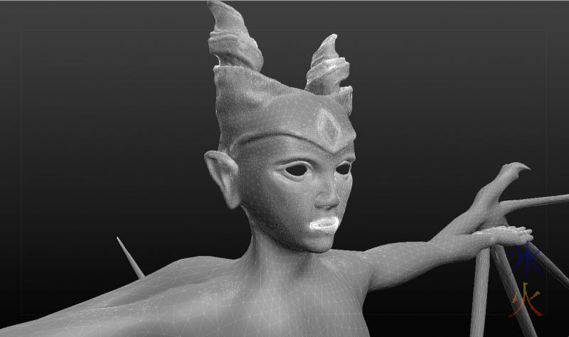 Sculptris wireframe example