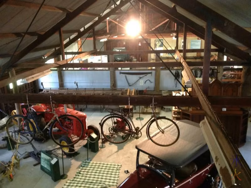 Wilkinson homestead view of the barn from the loft