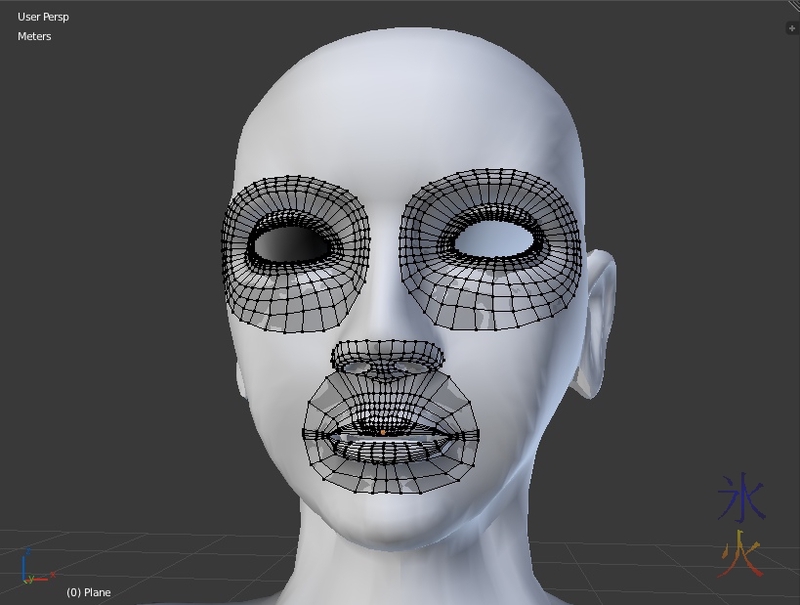 Base head retopo