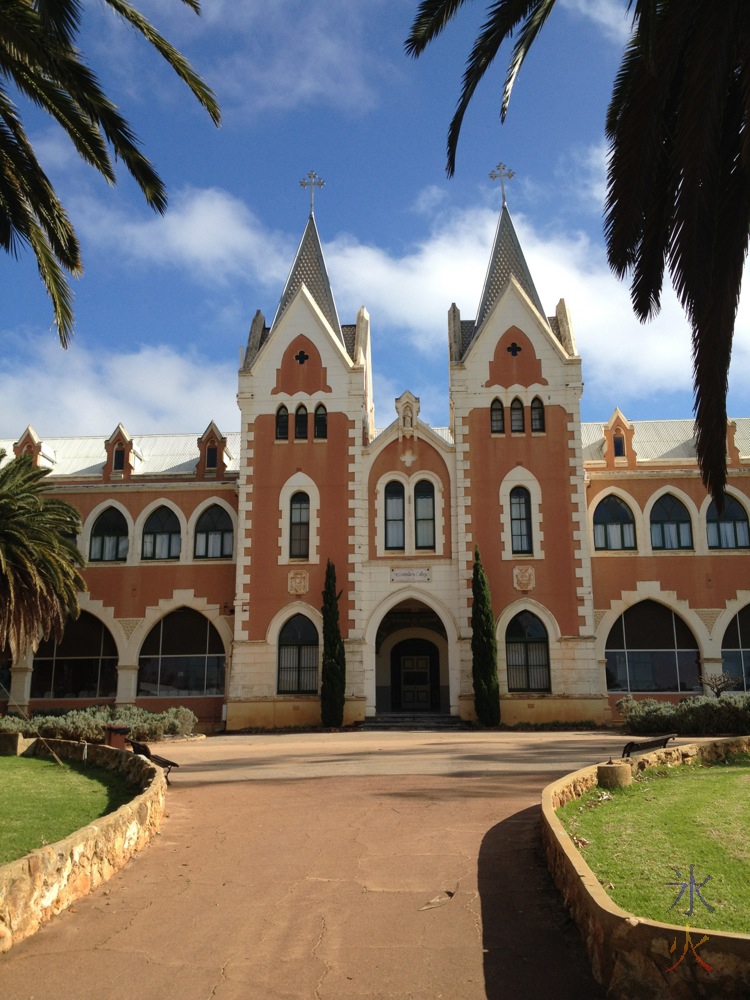 Front of St Gertrude's, New Norcia, Western Australia