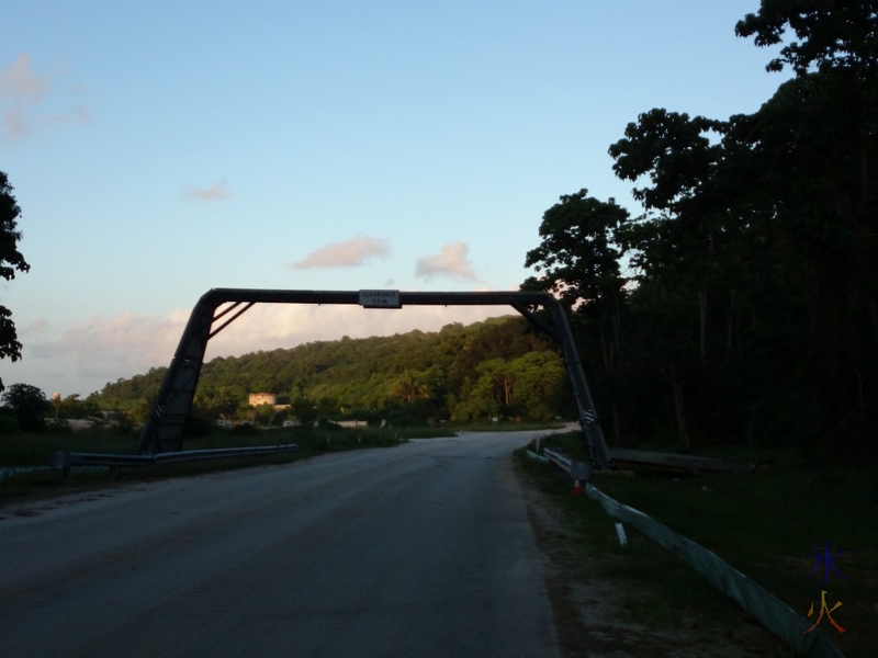 Crab bridge, Christmas Island, Australia