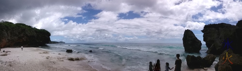 Greta Beach pano, Christmas Island, Australia