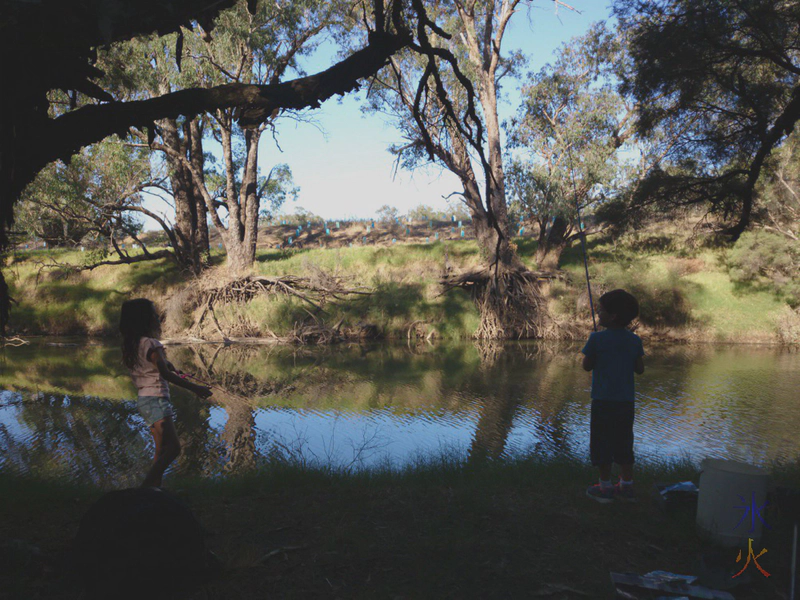 8yo and 5yo fishing 8yo and 5yo fishing