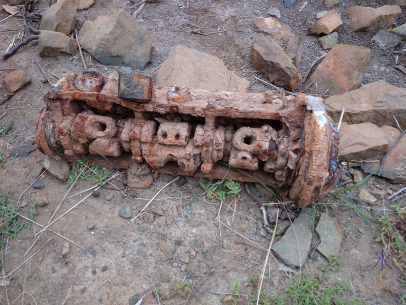 Old engine thing found at the bottom of the quarry