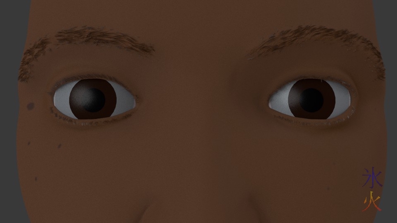 Blender 3d eyebrows and eyelashes