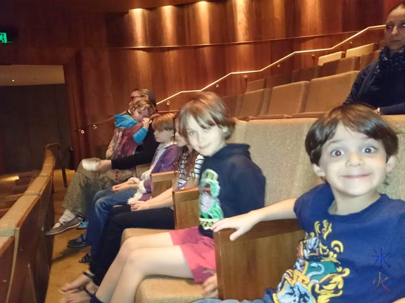 8yo, 6yo and their besties at the theatre