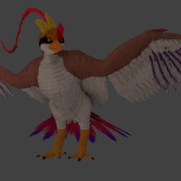 3d mega-pidgeot completed enough for the collab with the deadline front shot