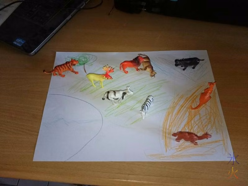 Habitat drawing by 8yo