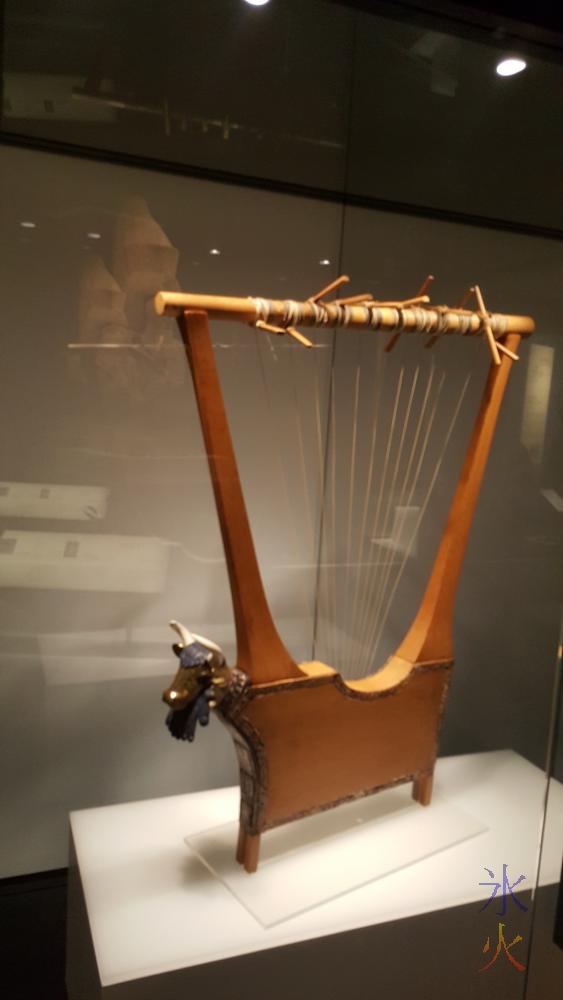 Bull head lute - 100 Objects exhibition at WA Museum