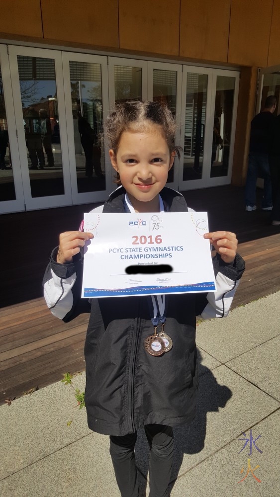 9yo after PCYC states gymnastics competition