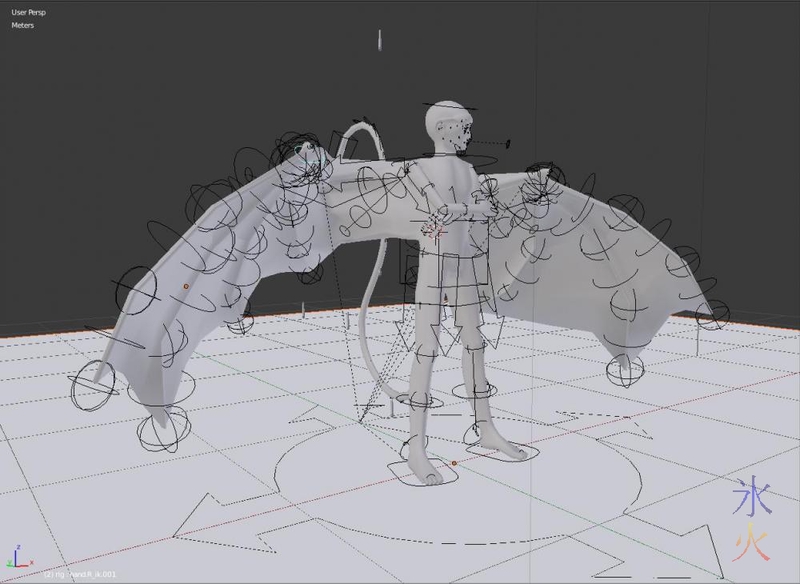 Screenshot of Dragonkin rig