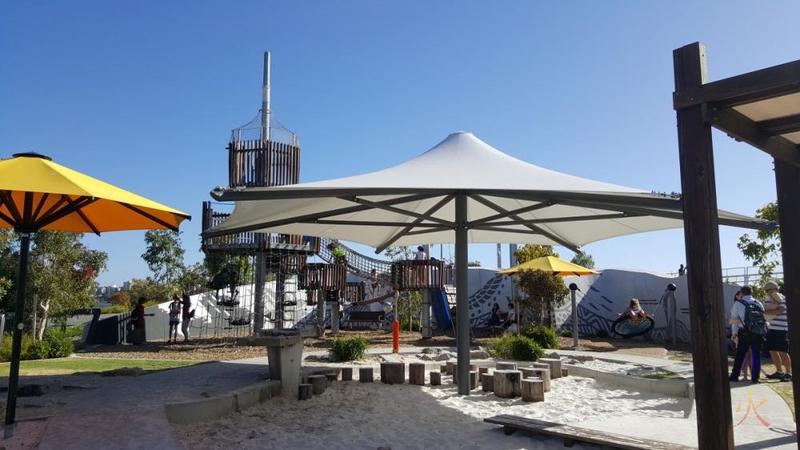 Playground at Elizabeth Quay, Perth, Western Australia