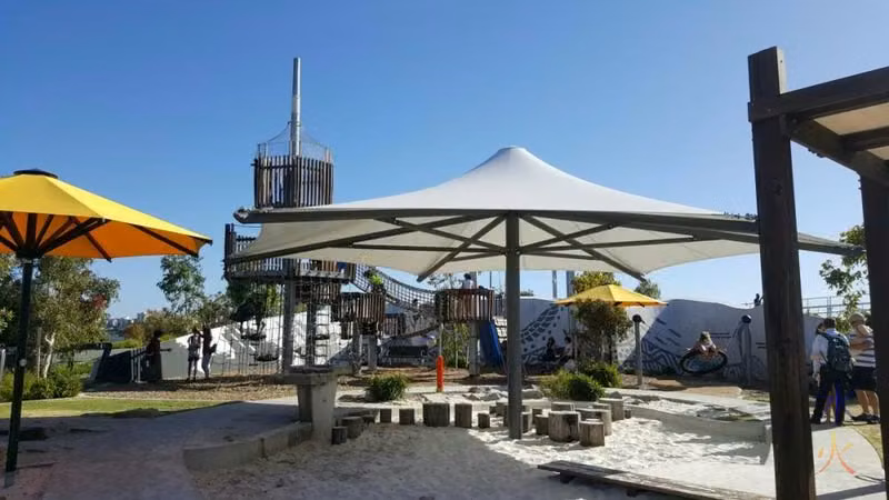 Playground at Elizabeth Quay, Perth, Western Australia