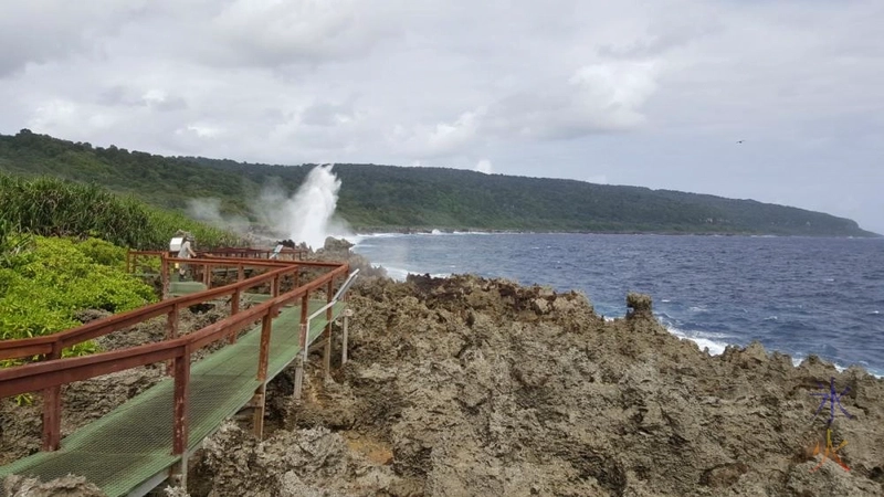 Other side of the walkway, Blowholes, Christmas Island