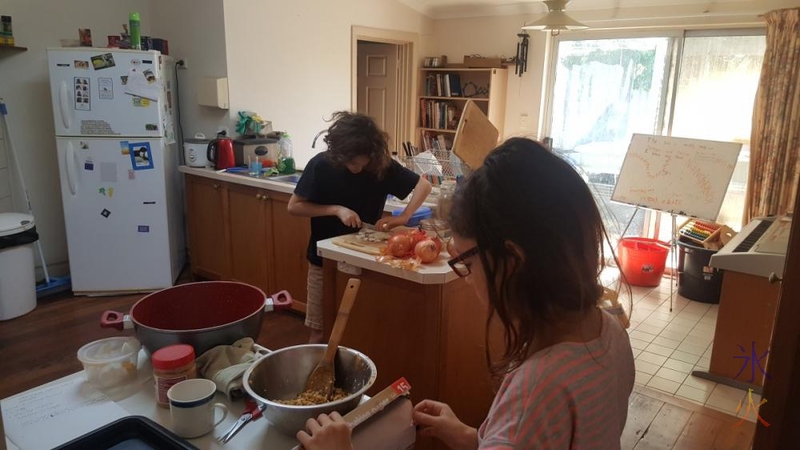 13yo and 11yo took over the kitchen