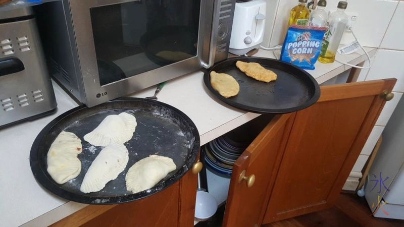 13yo's pasties cooked and waiting to be cooked