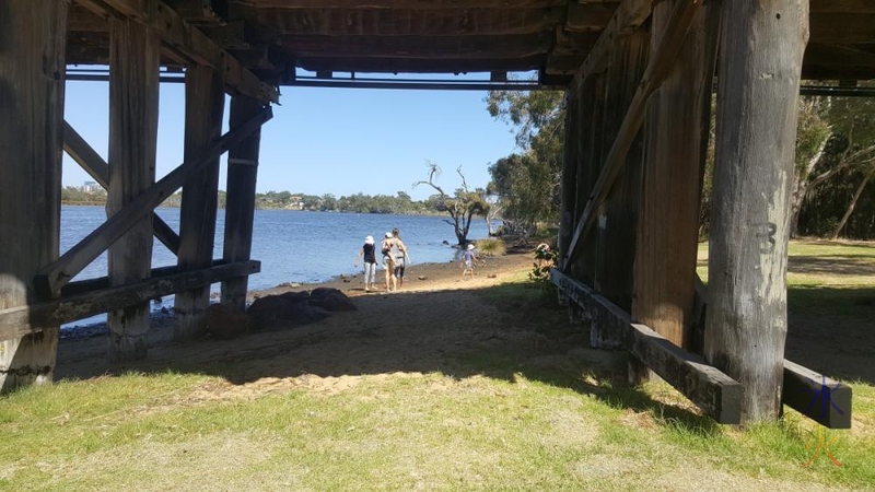 under Garret Rd Bridge, Perth, Western Australia