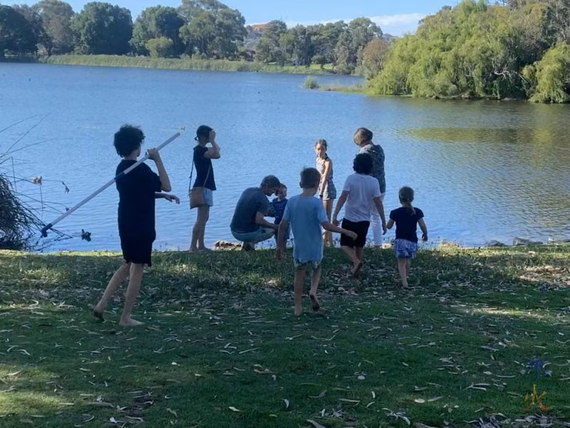 kids at Jack Adder Lake