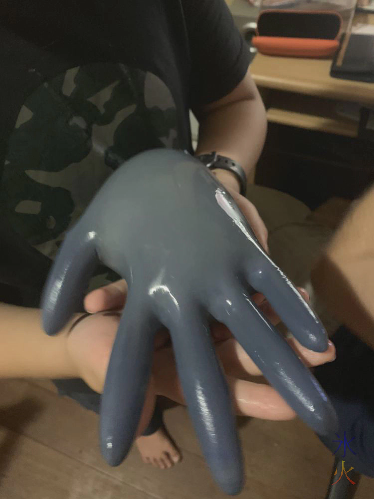 it used to be a blue sterile glove it used to be a blue sterile glove