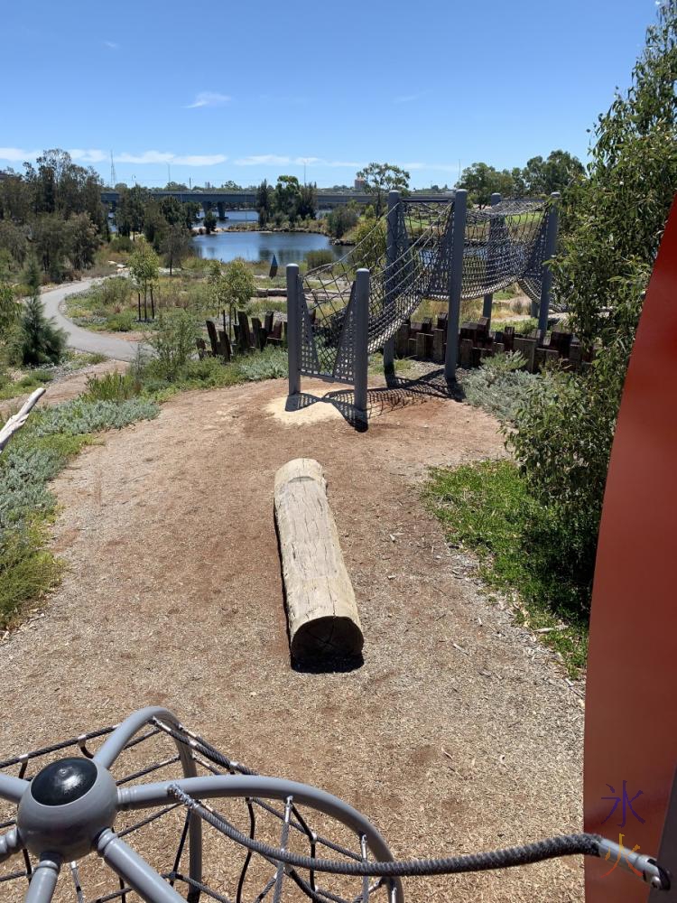 view from top of playground at Perth Stadium, Western Australia