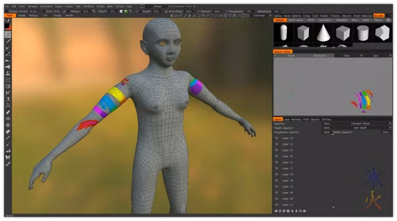 texture baked onto different mesh with different uv maps in 3d Coat