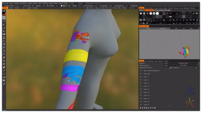 gloss texture map reapplied