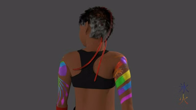 zara-wip-head-feathers-back-pose