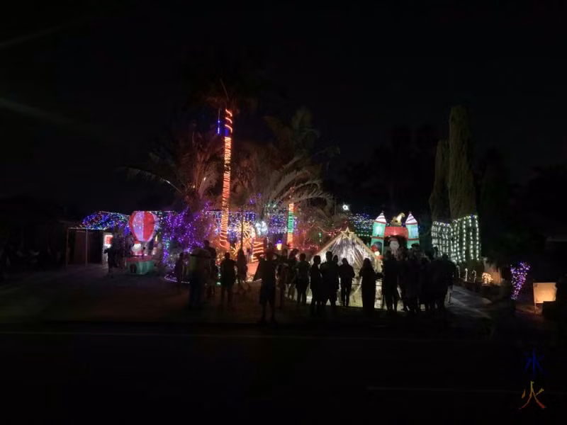 Christmas lights display