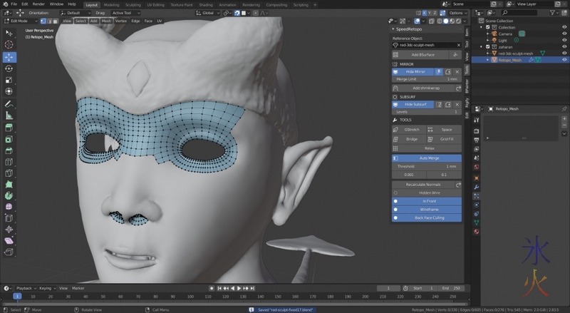 Using speedretopo addon in Blender 2.8