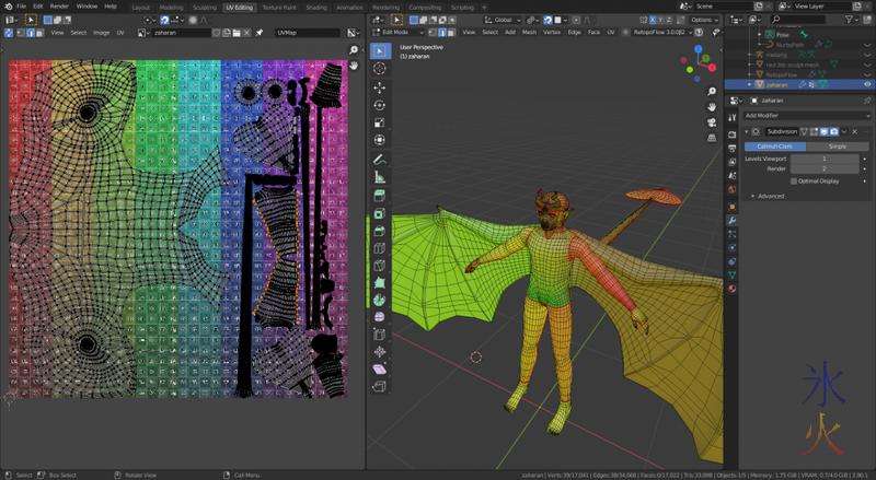 uv unwrapping in blender 2.9 yay